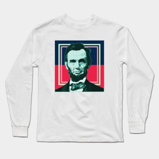 Abraham Lincoln - Retro Long Sleeve T-Shirt